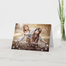 Moderne Prettige feestdagen kerstgroet Kaart