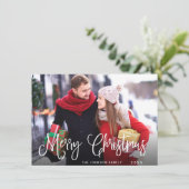 Moderne Prettige feestdagen kerstgroet Kaart (Staand voorkant)