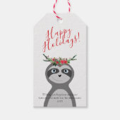 Moderne Prettige feestdagen met Kerstmis Cadeaulabel (Voorkant)