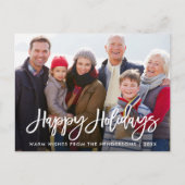 Moderne Prettige feestdagen van de Familie van het Briefkaart (Voorkant)