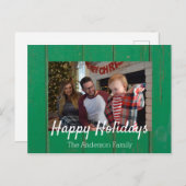 Moderne Prettige feestdagen voor Kerstmis (Voorkant / Achterkant)