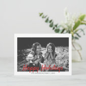 Moderne Prettige feestdagen voor Kerstmis Feestdagenkaart (Staand voorkant)