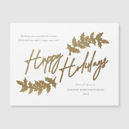 Moderne Prettige feestdagen zakelijke feestdag (Voorkant)