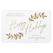 Moderne Prettige feestdagen zakelijke feestdag Magneet (Horizontaal)