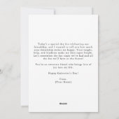 Moderne prettige Galentine's Day voor mijn beste v Feestdagenkaart (Achterkant)