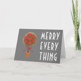 Moderne prettige kerst feestdagen kaart