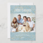 Moderne prettige kerstboomfamilie (Achterkant)