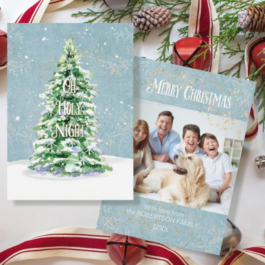 Moderne prettige kerstboomfamilie