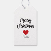 Moderne prettige kerstcadeauLabels Cadeaulabel (Voorkant)