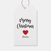Moderne prettige kerstcadeauLabels Cadeaulabel (Achterkant)