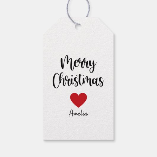 Moderne prettige kerstcadeauLabels Cadeaulabel (Achterkant)