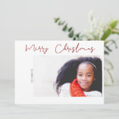 Moderne prettige kerstfoto Vrede en liefde (Staand voorkant)