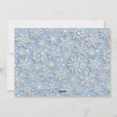 Moderne prettige kerstfotografie feestdagenkaart (Achterkant)