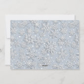 Moderne prettige kerstfotografie feestdagenkaart (Achterkant)