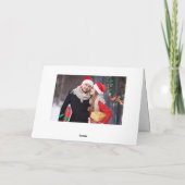 Moderne prettige kerstmis 2-fotografie feestdagen kaart (Achterkant)