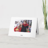 Moderne prettige kerstmis 3 FOTO-groet Feestdagen Kaart (Achterkant)