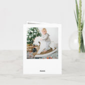 Moderne prettige kerstmis 3 FOTO-groet Feestdagen Kaart (Achterkant)