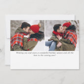 Moderne prettige kerstmis 3 FOTO-groet Feestdagenkaart (Achterkant)