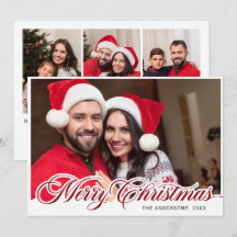 Moderne prettige kerstmis 4-fotografie