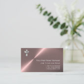 Moderne Priester Pastoor Dominee Diaken Geestelijk Visitekaartje (Staand voorkant)