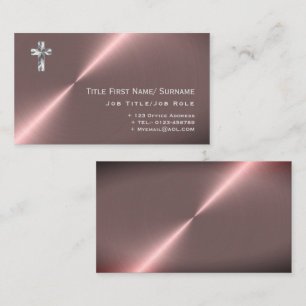 Moderne Priester Pastoor Dominee Diaken Geestelijk Visitekaartje