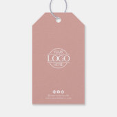 Moderne Prijskaart Sociale Media Zakelijk Logo Han Cadeaulabel (Achterkant)