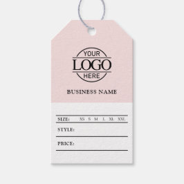 Moderne Prijskaartje met Zakelijk Logo voor Social Cadeaulabel