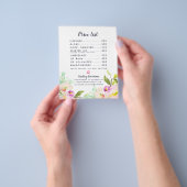 Moderne Prijslijst Distributeur Lipproducten Bloem Flyer (Hand)