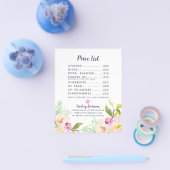 Moderne Prijslijst Distributeur Lipproducten Bloem Flyer (Enkel)