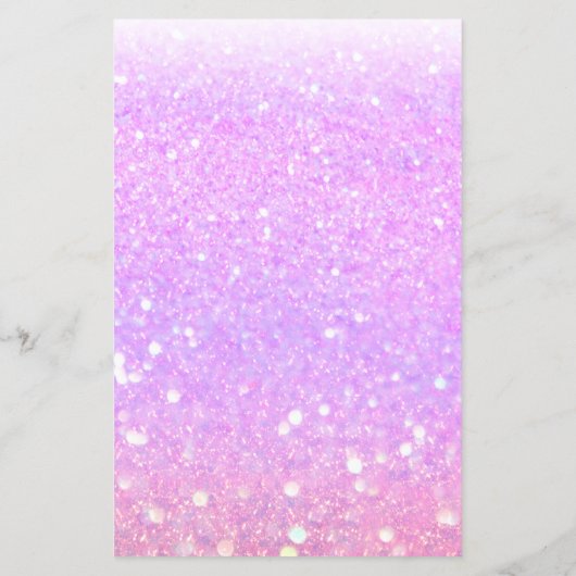 Moderne Prijslijst Flyer Paars Glitter Salon (Achterkant)