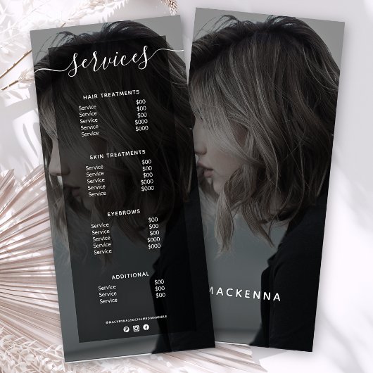 Moderne Prijslijst van het menu Prijs van het menu