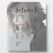 Moderne Prijslijst van het menu Prijs van het menu Fotoplaat (Voorkant)