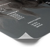 Moderne Prijslijst van het menu Prijs van het menu Poster (Hoek)