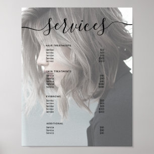Moderne Prijslijst van het menu Prijs van het menu Poster