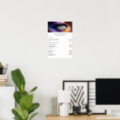 Moderne Prijslijst van Make-up Fotosalon Poster (Thuiskantoor)