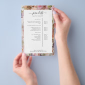 Moderne Prijslijstfolder Bloemensalon met QR-code Flyer (Hand)