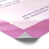 Moderne Prijslijstposter voor Salon met Pastelkleu Poster (Hoek)
