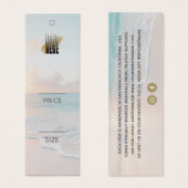 Moderne prijsschommeling met doorsnee Logo Mini Visitekaartjes (Voorkant /achterkant)