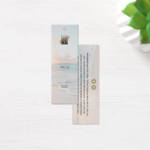 Moderne prijsschommeling met doorsnee Logo Mini Visitekaartjes