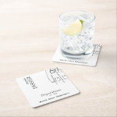 Moderne prijsuitreiking wittebonnen kartonnen onderzetters (Insitu)