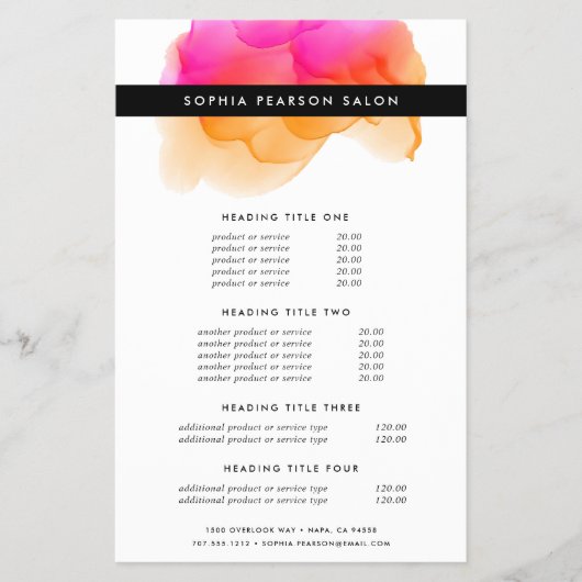 Moderne prijzen en services voor Waterverf Flyer (Voorkant)