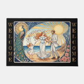 Moderne Prinses, Gelukkige Familie, Kunst Nuovo /  Deurmat (Voorkant)