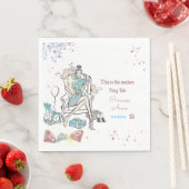 Moderne Prinses Koninklijke Verjaardag Servet (Insitu)