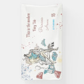 Moderne Prinses Koninklijke Verjaardag Spandoek (Verticaal)