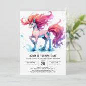 Moderne Printable Horse Verjaardag Kaart (Staand voorkant)