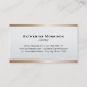 Moderne procureur van de procureur-generaal Gold C Visitekaartje (Achterkant)