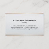 Moderne procureur van de procureur-generaal Gold C Visitekaartje (Achterkant)