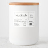 Moderne product Cosmetische zeep Label Voedselcontainer Etiket (Voorkant)