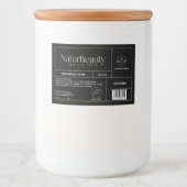 Moderne product Cosmetische zeep Label Voedselcontainer Etiket (Voorkant)