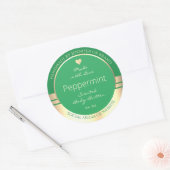 Moderne Product Verpakking Etiketten Groen en Goud (Envelop)